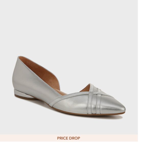 NWB Naturalizer Barlow Pointed Toe Ballet Flat sz 8W - Picture 9 of 9